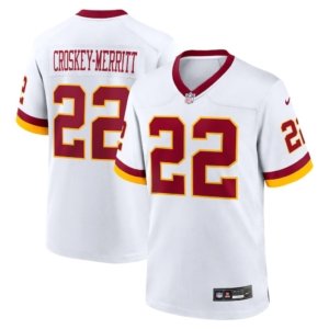 Commanders Jacory Croskey-Merritt Jersey White
