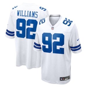 Cowboys Quinnen Williams Jersey White