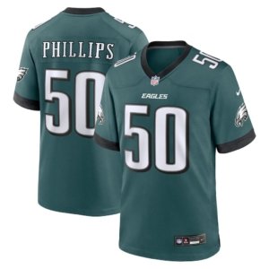 Eagles Jaelan Phillips Jersey Midnight Green