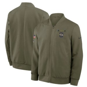 Ravens 2025 Salute to Service Full-Zip Bomber Jacket