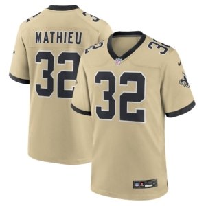 Saints Tyrann Mathieu Jersey Gold