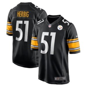 Steelers Nick Herbig Jersey Black