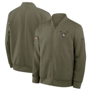 Vikings 2025 Salute to Service Full-Zip Bomber Jacket