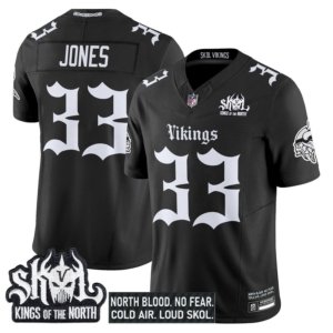 Vikings Aaron Jones Gothic Jersey