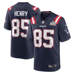 Patriots Hunter Henry Super Bowl LX Jersey Navy