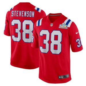 Patriots Rhamondre Stevenson Super Bowl LX Jersey Red