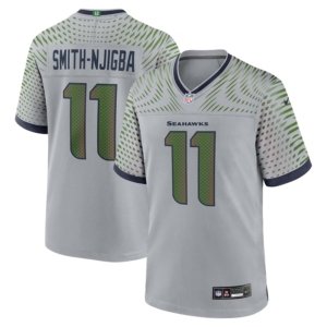 Seahawks Jaxon Smith-Njigba Jersey Gray Rivalry
