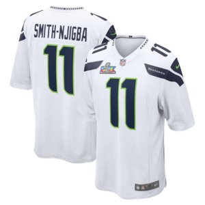 Seahawks Jaxon Smith-Njigba Super Bowl LX Jersey White