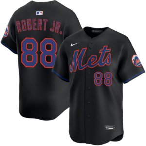 Mets Luis Robert Jr Black Jersey