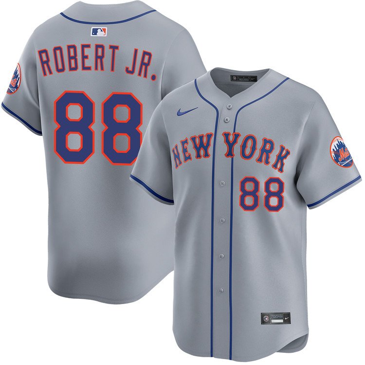 Mets Luis Robert Jr Gray Road Jersey