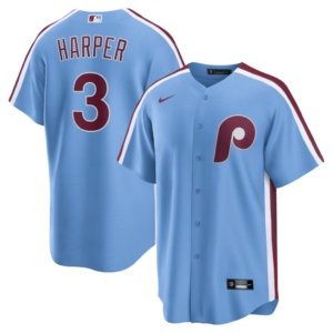 Phillies Bryce Harper Light Blue Jersey