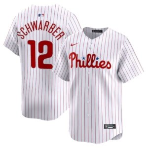 Phillies Kyle Schwarber White Home Jersey