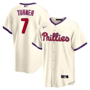 Phillies Trea Turner Cream Jersey