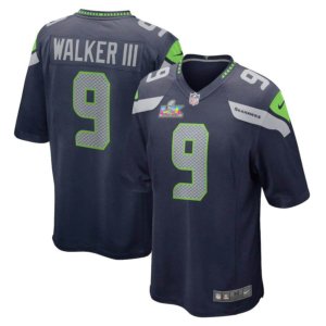 Seahawks Kenneth Walker III Super Bowl LX Jersey Navy