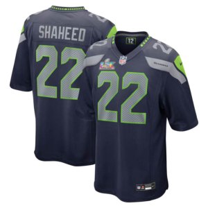 Seahawks Rashid Shaheed Super Bowl LX Jersey Navy