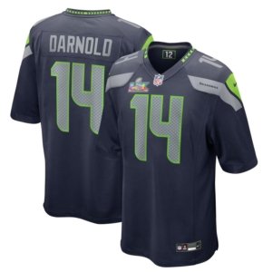 Seahawks Sam Darnold Super Bowl LX Jersey Navy