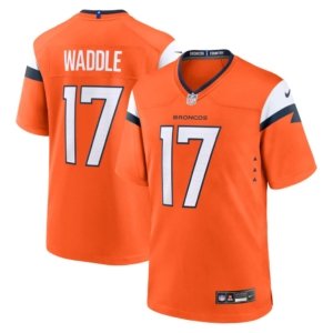 Broncos Jaylen Waddle Jersey Orange