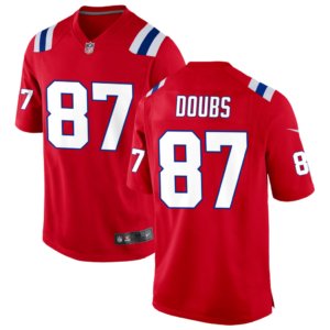 Patriots Romeo Doubs Jersey Red