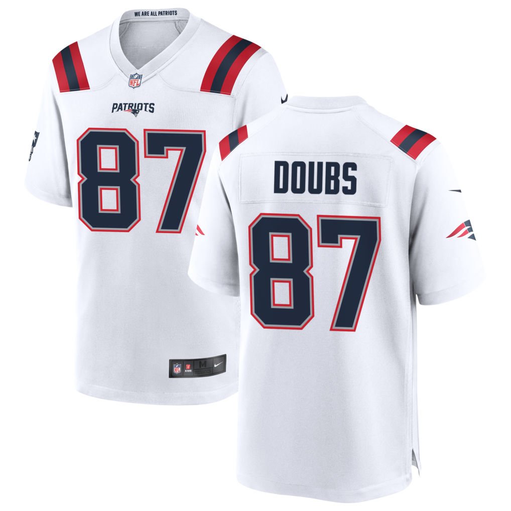 Patriots Romeo Doubs Jersey White