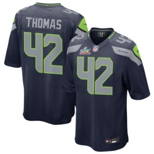Seahawks Drake Thomas Super Bowl LX Jersey Navy