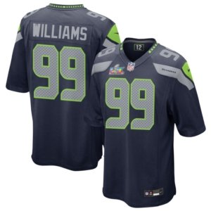 Seahawks Leonard Williams Super Bowl LX Jersey Navy