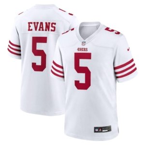 49ers Mike Evans Jersey White