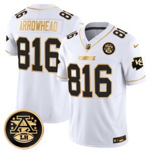 Chiefs Arrowhead White Gold Jersey