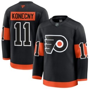 Flyers Travis Konecny Jersey Black