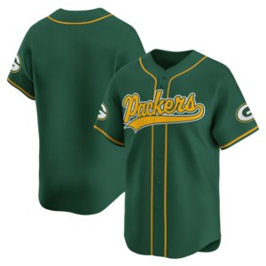 Packers Team Green Baseball Style Jersey