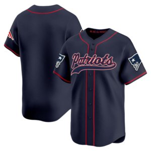 Patriots Team Baseball Style Jersey Navy