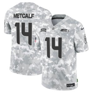 Seahawks DK Metcalf Salute to Service Arctic Camo Jersey