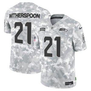 Seahawks Devon Witherspoon Salute to Service Arctic Camo Jersey