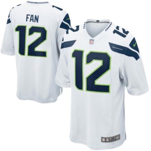 Seahawks Fan 12 Jersey White