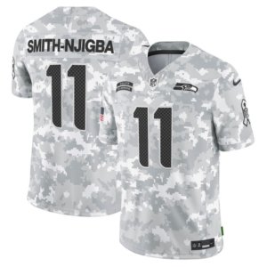 Seahawks Jaxon Smith-Njigba Salute to Service Arctic Camo Jersey