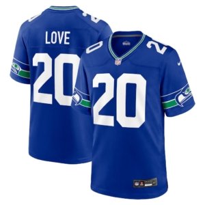 Seahawks Julian Love Jersey Royal Throwback