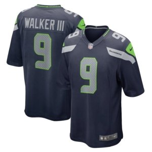 Seahawks Kenneth Walker III Jersey Navy
