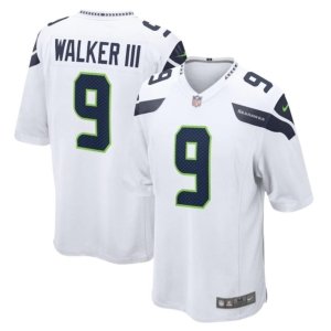 Seahawks Kenneth Walker III Jersey White