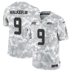 Seahawks Kenneth Walker III Salute to Service Arctic Camo Jersey
