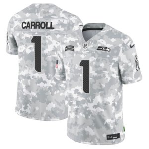 Seahawks Pete Carroll Salute to Service Arctic Camo Jersey