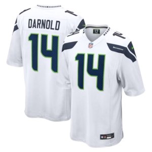 Seahawks Sam Darnold Jersey White