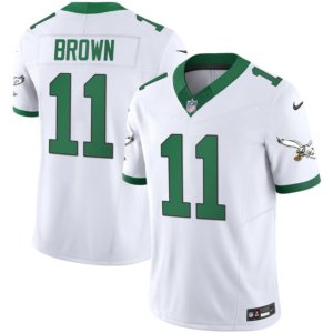 Eagles AJ Brown Kelly White Vapor Jersey