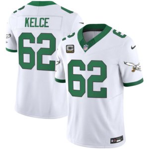Eagles Jason Kelce Kelly White Vapor Jersey
