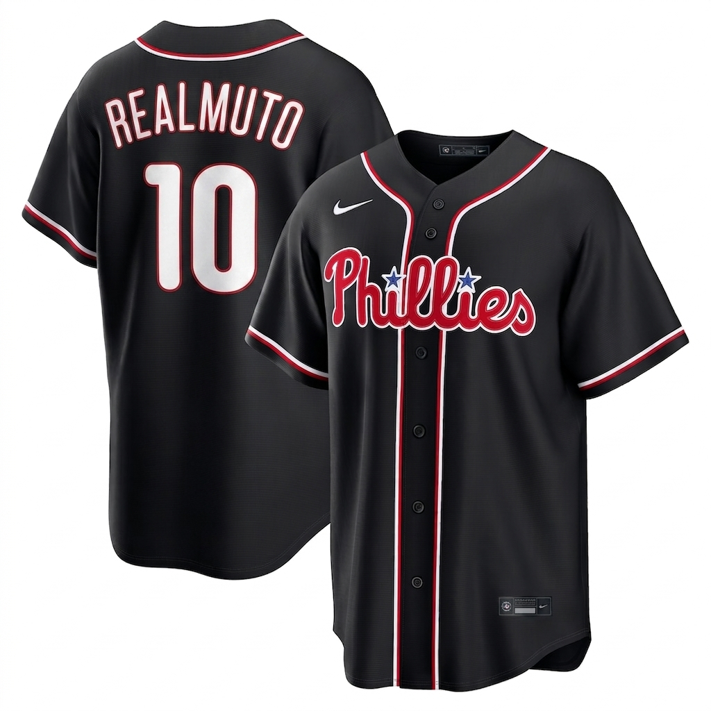 Phillies JT Realmuto Black Out Jersey