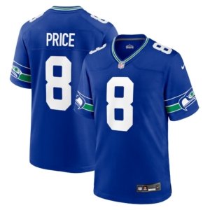 Seahawks Jadarian Price Jersey Royal Throwback