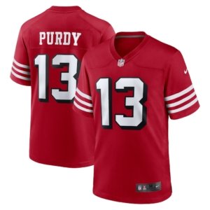 49ers Brock Purdy Jersey Scarlet Alternate