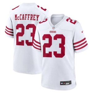 49ers Christian McCaffrey Jersey White
