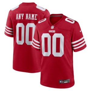49ers Custom Jersey Scarlet
