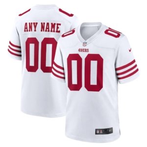 49ers Custom Jersey White