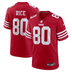 49ers Jerry Rice Jersey Scarlet