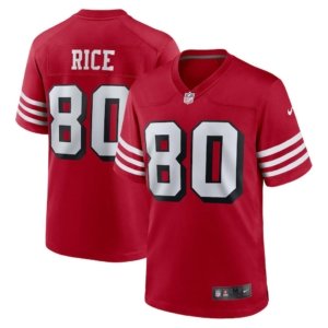 49ers Jerry Rice Jersey Scarlet Alternate